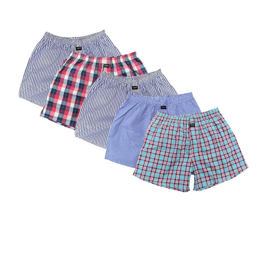 Cotton Boxer Shorts 5-Pack | 100% CTN