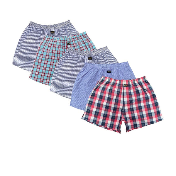 Cotton Boxer Shorts 5-Pack | 100% CTN