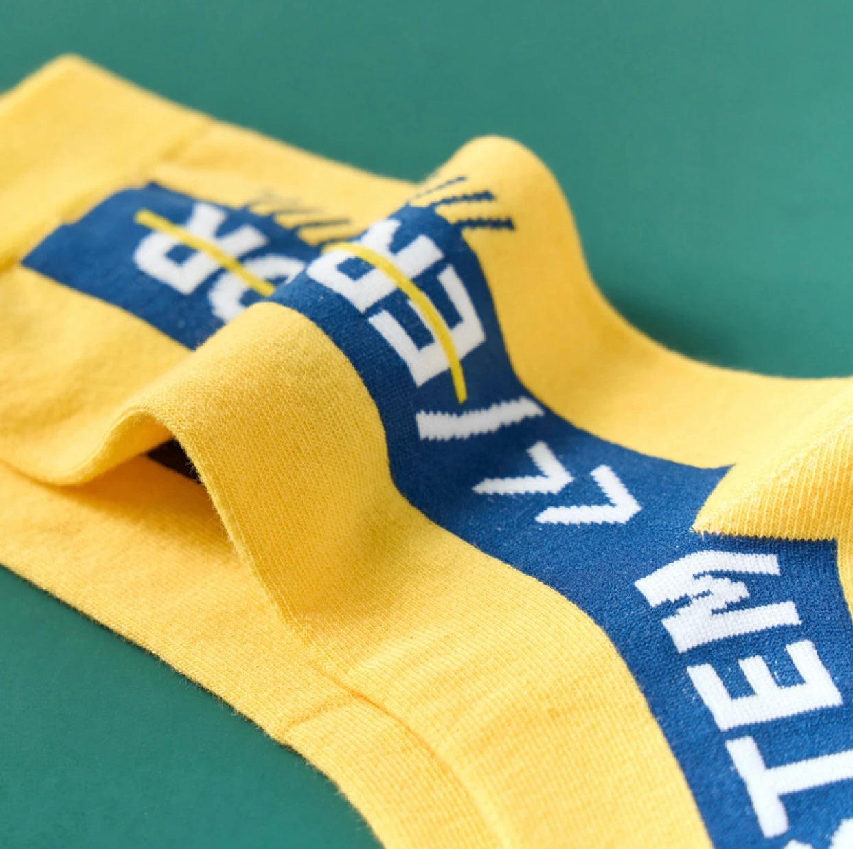 Printed Sport Socks | Yellow - Tendi