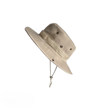 Beige Floppy Hat For Men & Women | Outdoor Sun Protection | Boonie Hat | Minor Rust Stain | Discounted Price