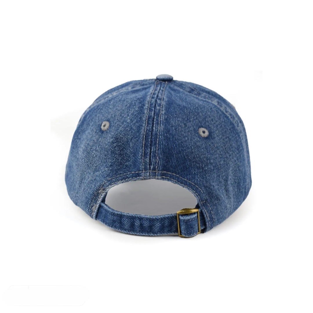 Denim Blue Baseball Cap for Men & Women - Tendi