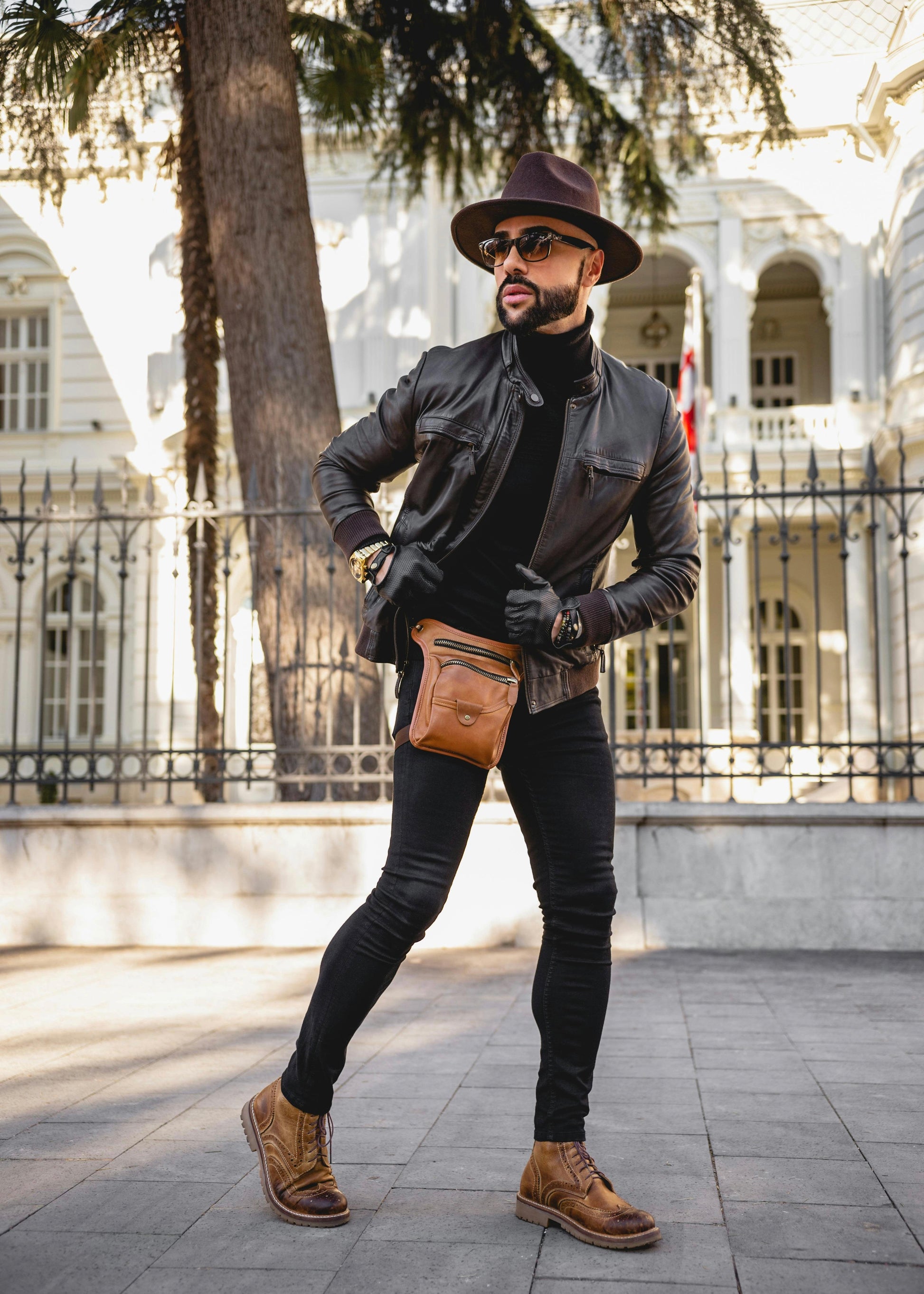 Wool Felt Fedora Hat Dark Brown | Gentlemen Hat for Men & Women - Tendi