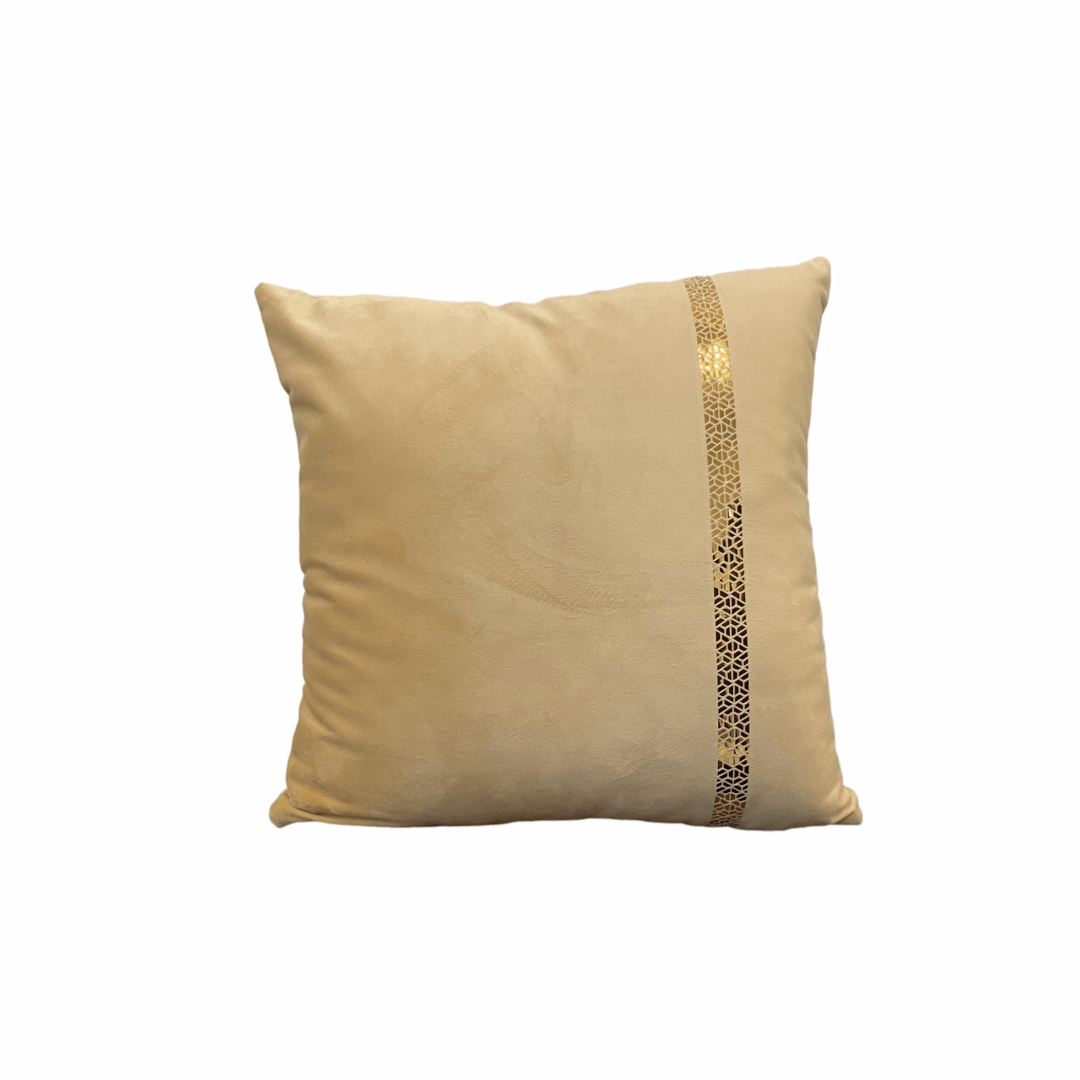 Luxury Velvet Sofa Cushion Cover | Golden Color - Tendi