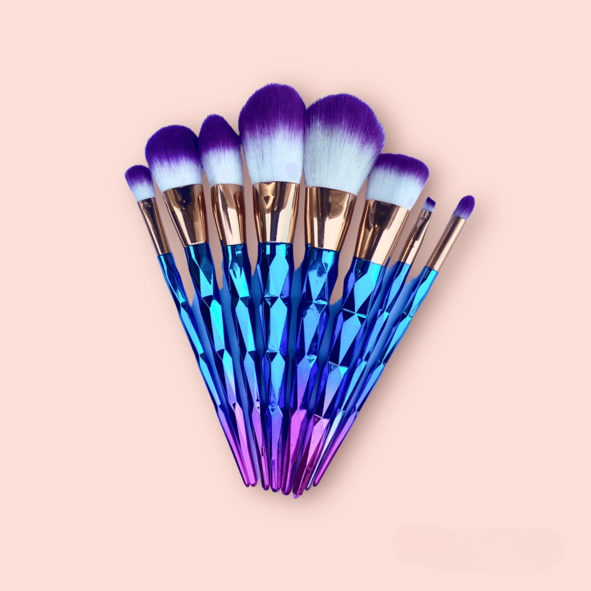 Set of 8 Mix Makeup Brushes - Tendi