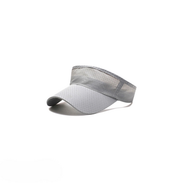 Light Gray Visor Cap Head Band Mesh Baseball Cap - Sun Protection Adjustable Head Band for Men & Women