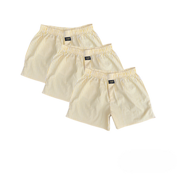 Yellow Stripe Cotton Boxer 3 Pack