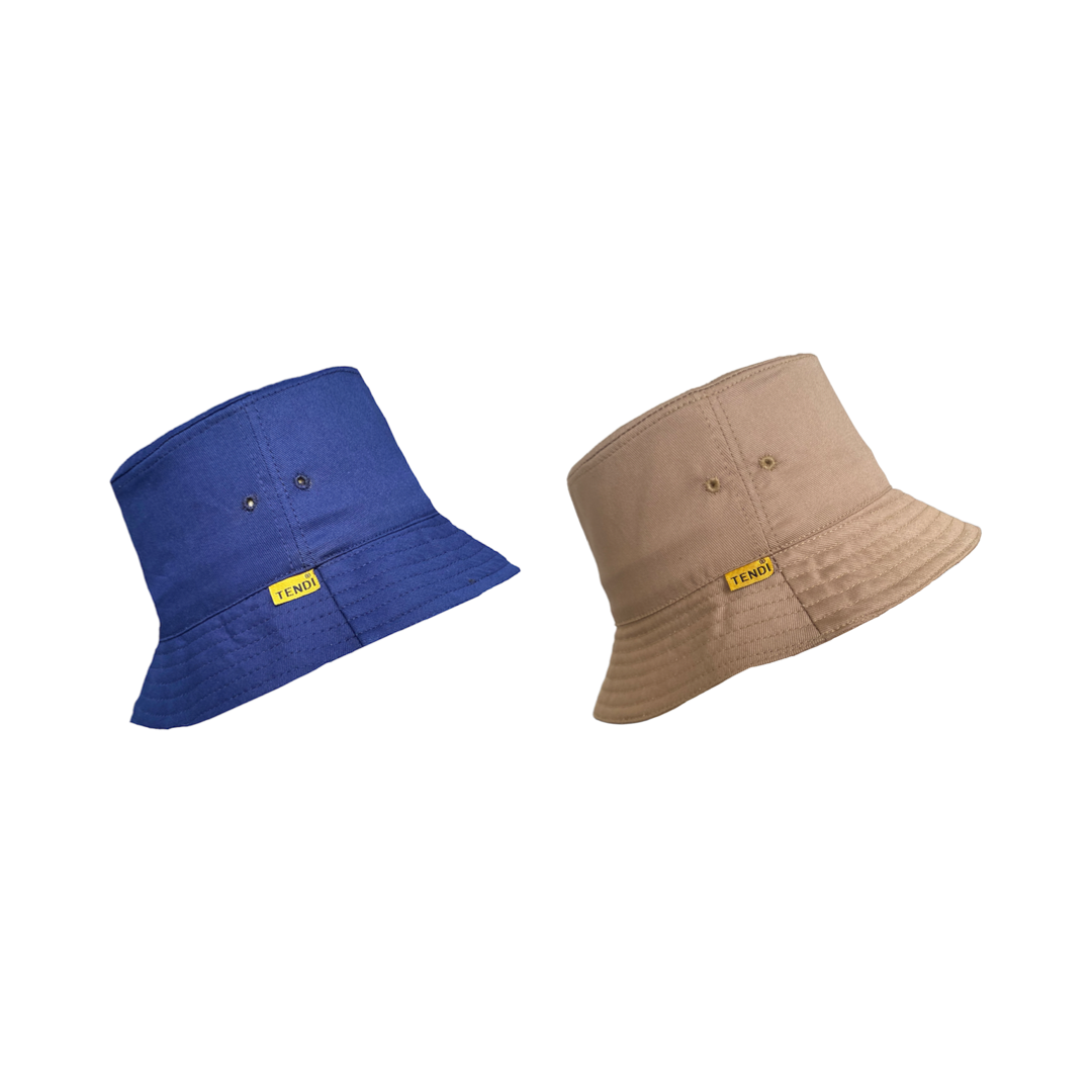 Navy Blue & Brown Bucket Hat | Pack of 2